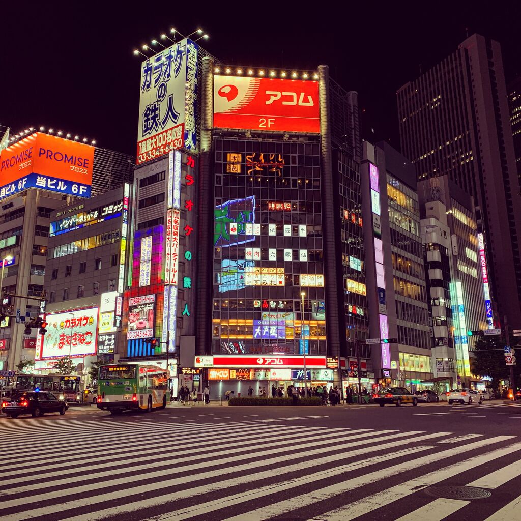 Erlebe die magische Atmosphäre der Tokioter Innenstadt