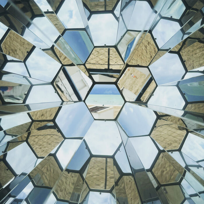 Kaleidoskop am Strand von Calais