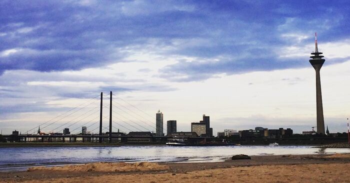 Der Paradiesstrand in Düsseldorf