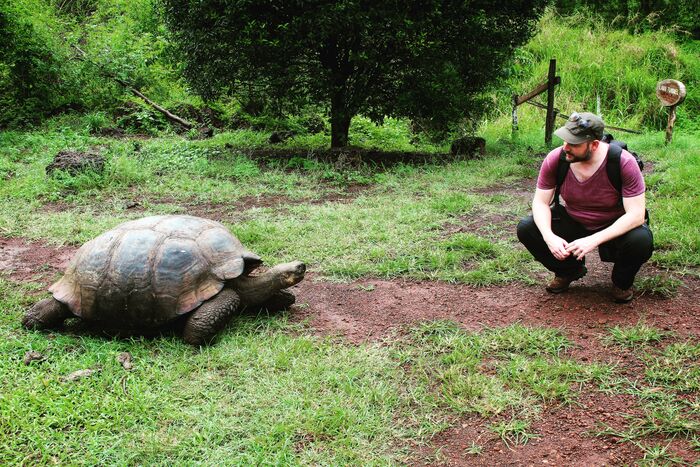 Die Galápagos Riesenschildkröte – ein Besuch bei Tobias Mahlberg