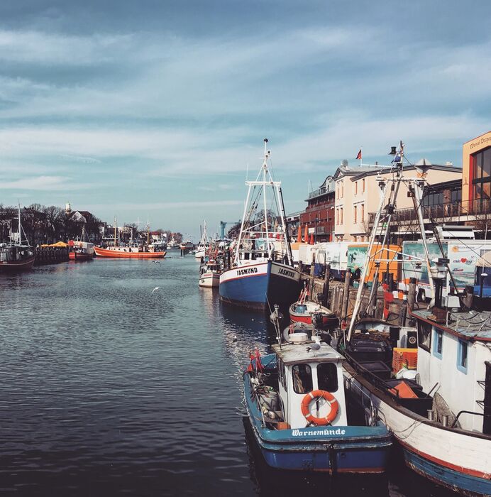 Der Hafen in Warnemünde