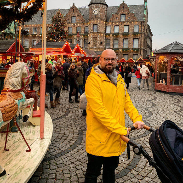 Weihnachtsmarkt am Düsseldorfer Rathaus